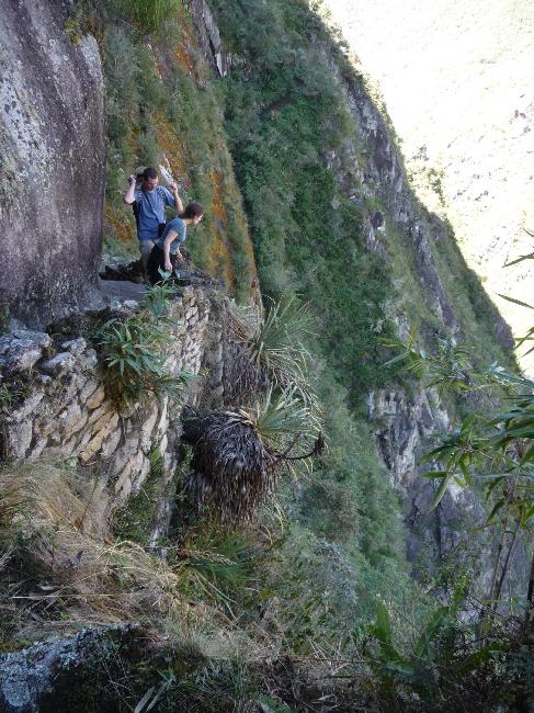 Site de Machu Picchu ; sentier du temple de la lune