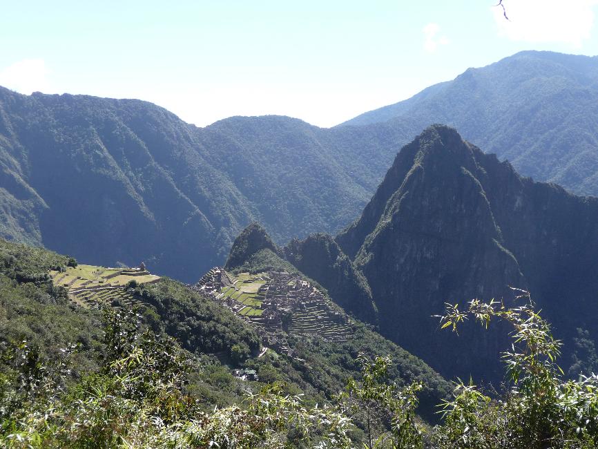 Site de Machu Picchu ; montée vers la porte du soleil