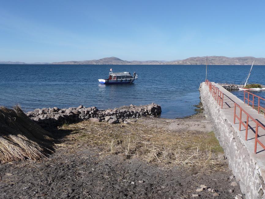 Lac Titicaca ; le bateau vers l'île d'Amantani