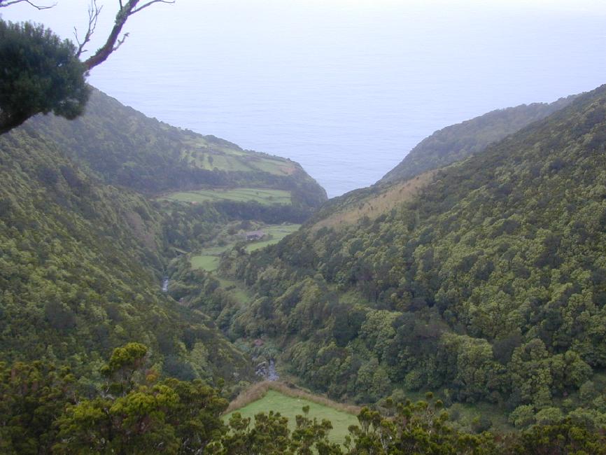 Descente vers la Faja de Sao Cristo