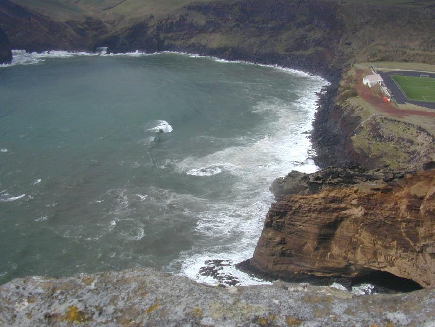 Vue depuis la falaise du moro de Velas