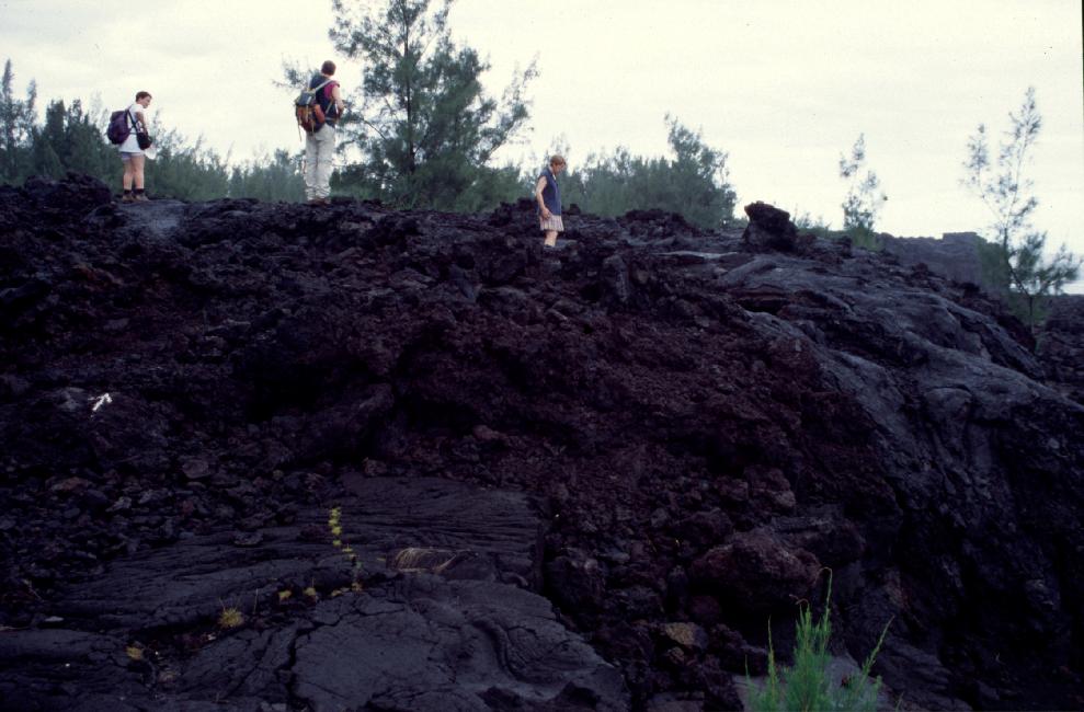 A la pointe de la Table, sur la coulée de 1986