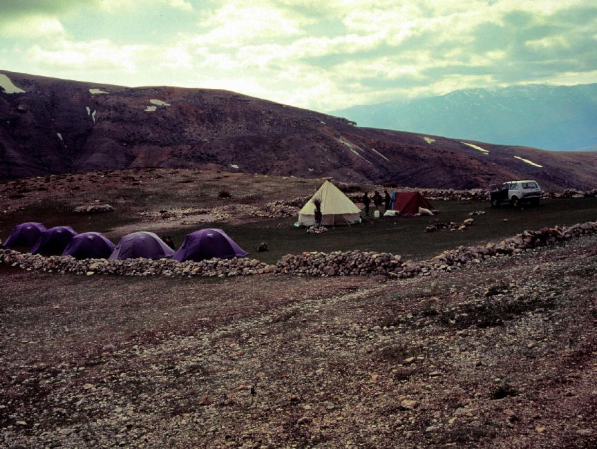 Arrivée au campement